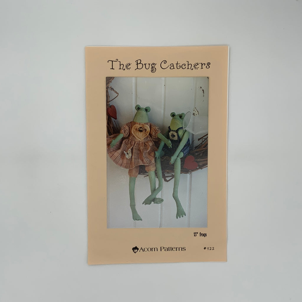 The Bug Catchers - Acorn Patterns - Vintage Uncut Soft Sculpture Frog Pattern