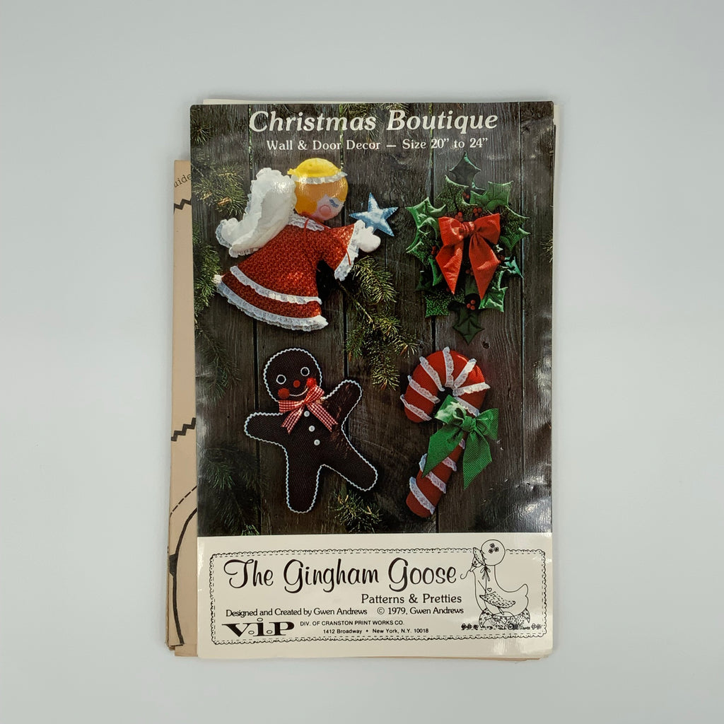 Christmas Boutique - The Gingham Goose - Vintage Uncut Craft Pattern