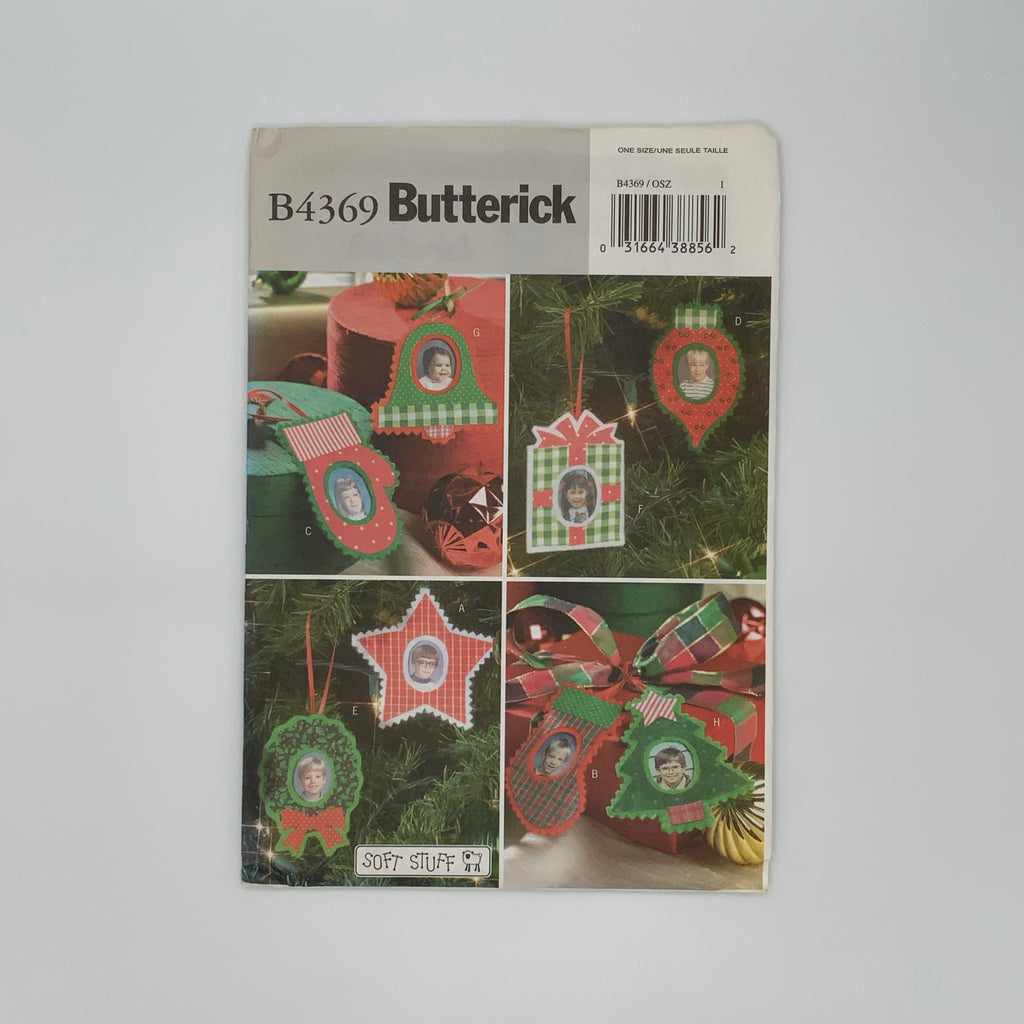 Butterick 4369 (2004) No-Sew Photo Ornaments - Uncut Craft Pattern