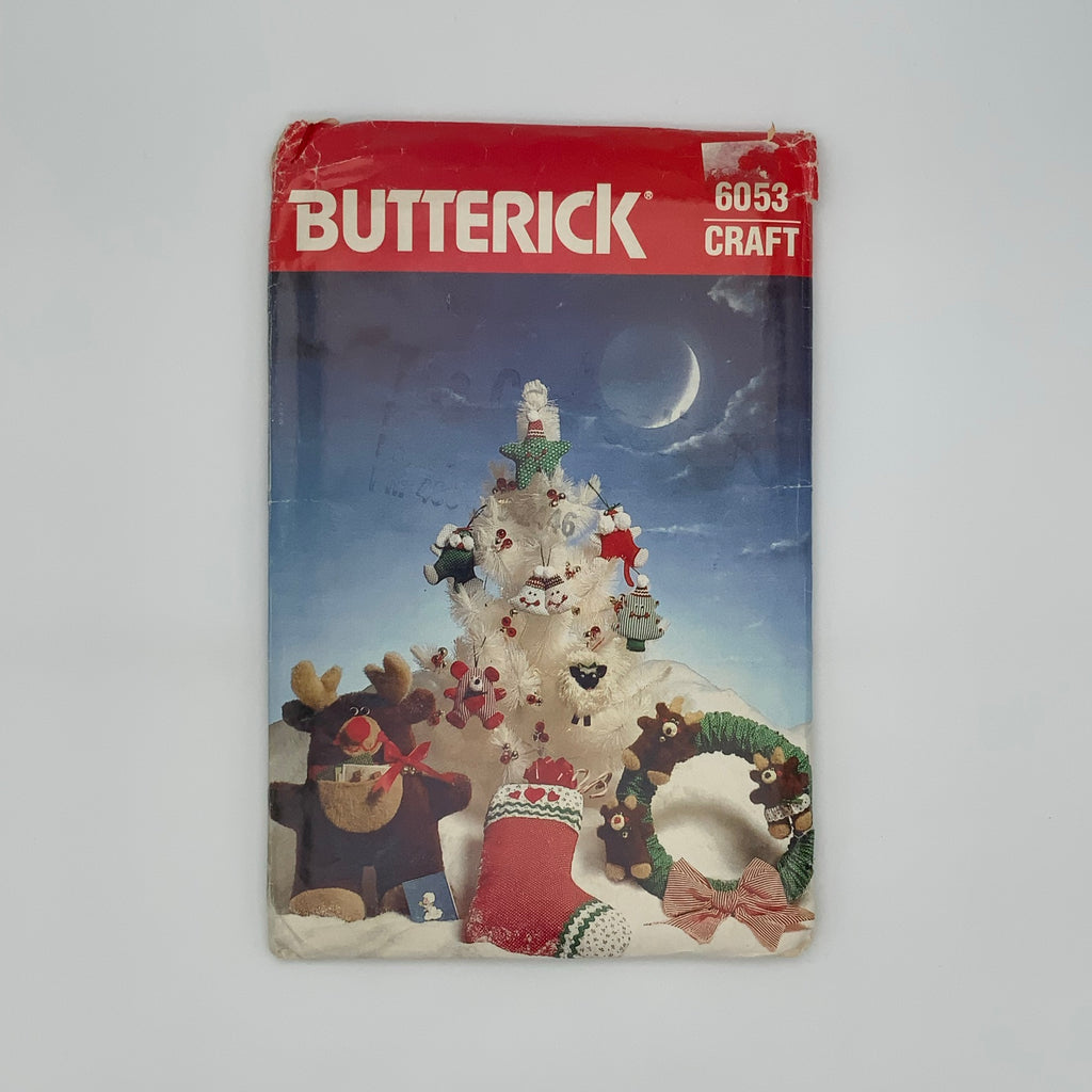 Butterick 6053 Christmas Decorations - Vintage Uncut Craft Pattern