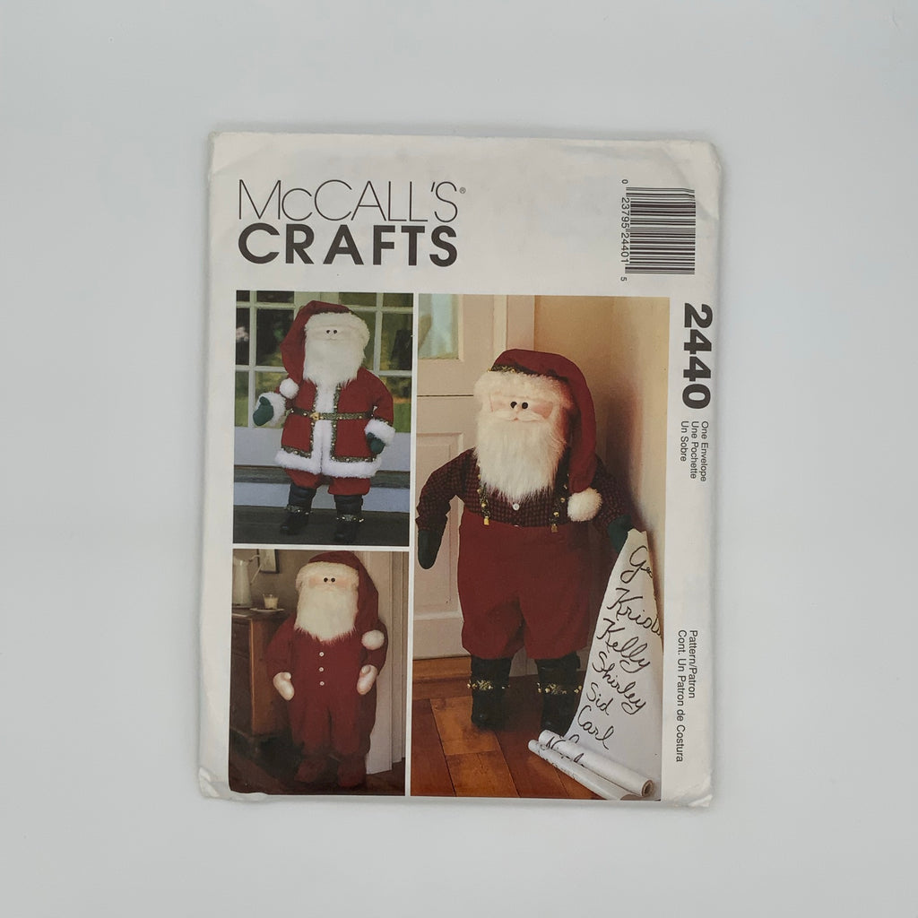 McCall's 2440 (1999) Santa Door Greeters - Vintage Uncut Sewing Pattern
