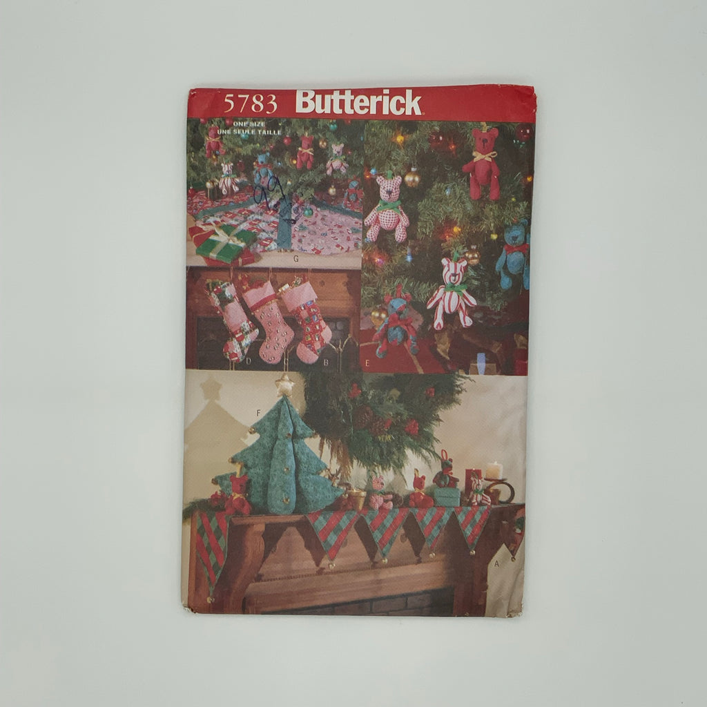 Butterick 5783 (1998) Christmas Decorations - Vintage Uncut Sewing Pattern