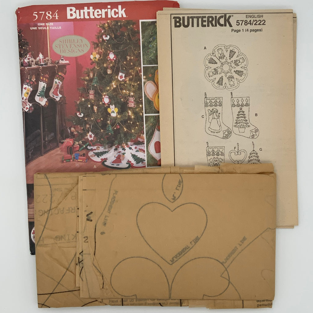 Butterick 5784 (1998) Christmas Decorations - Vintage Uncut Craft Pattern