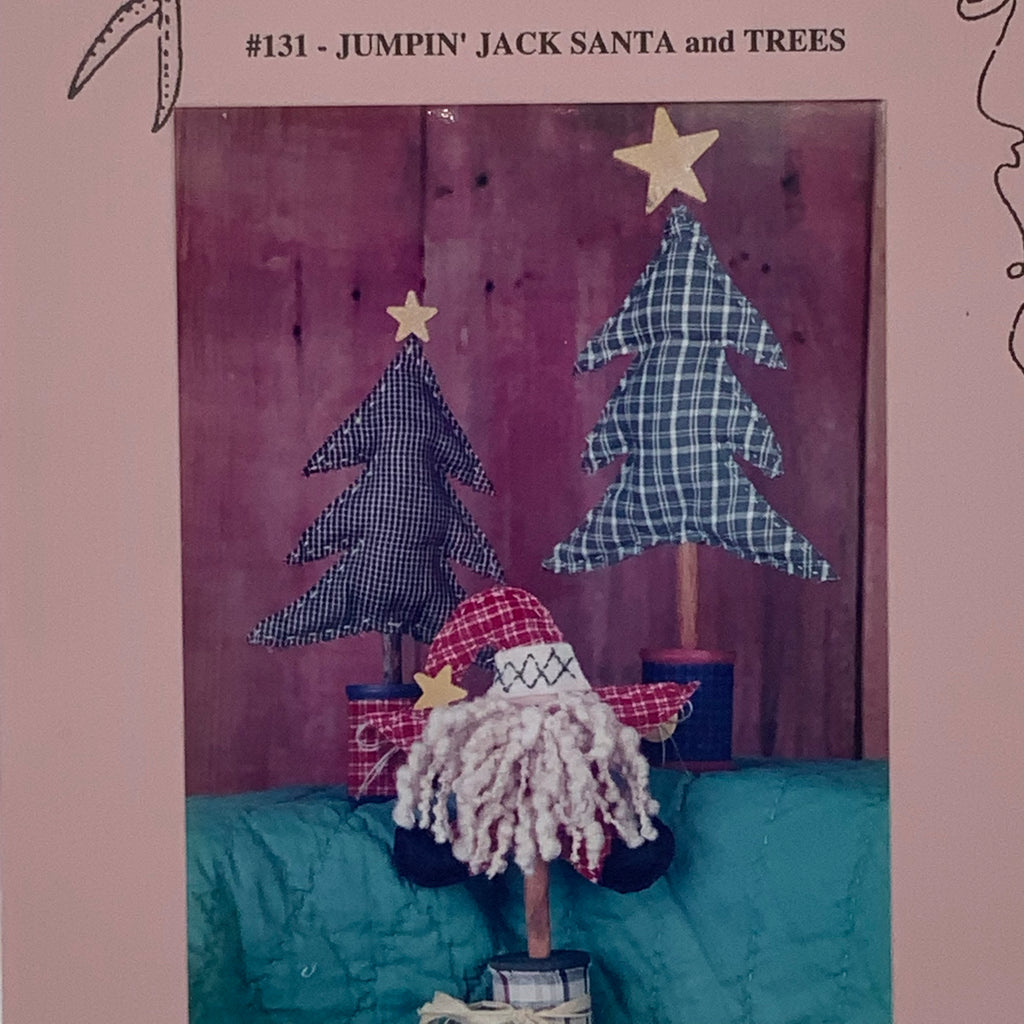 Jumpin' Jack Santa and Trees - Bits & Pieces by Joan - Vintage Uncut Craft pattern