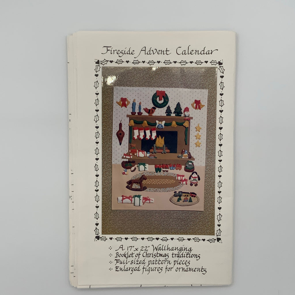 Fireside Advent Calendar - Handmade Memories - Vintage Uncut Applique Pattern