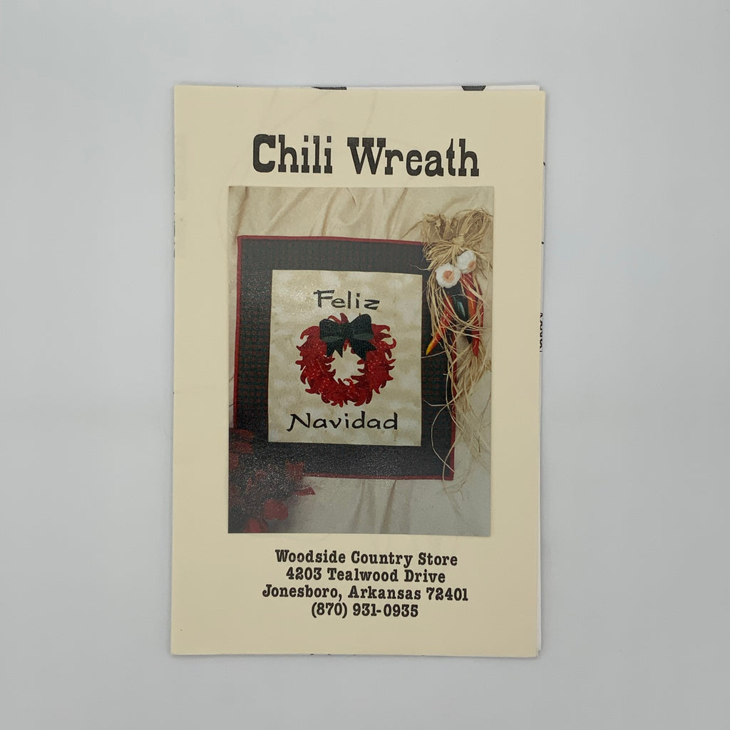 Chili Wreath - Woodside Country Store - Vintage Uncut Applique Quilt Pattern