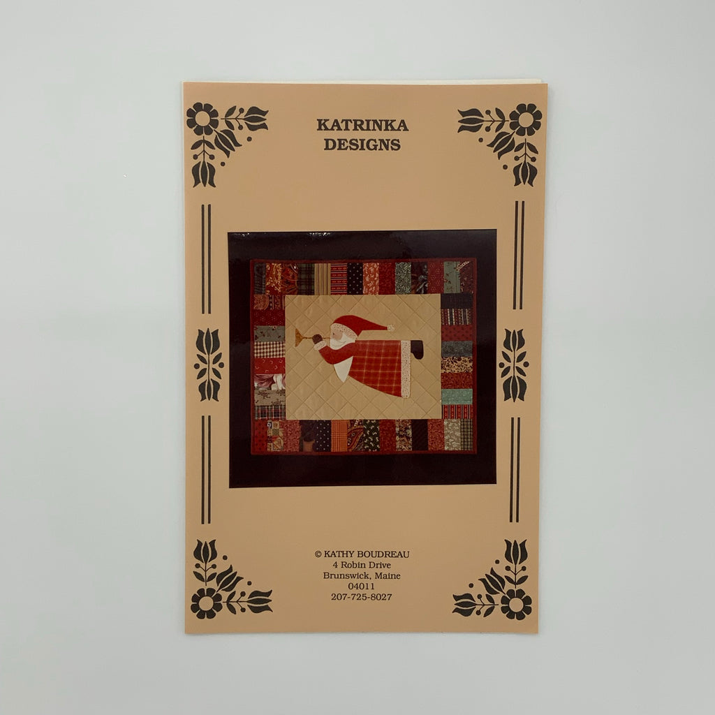 Flying Santa - Katrinka Designs - Vintage Uncut Quilt Pattern
