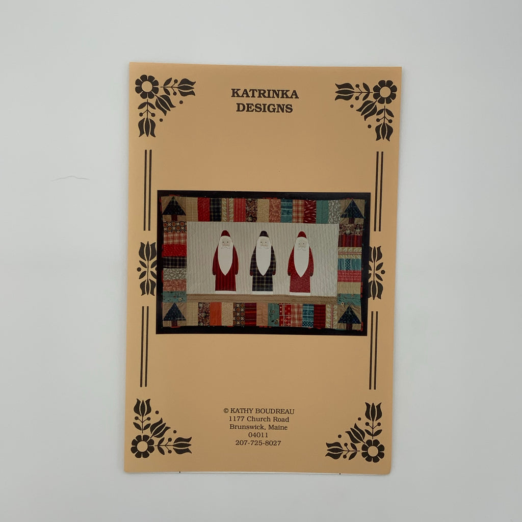 Folk Santas - Katrinka Designs - Vintage Uncut Quilt Pattern