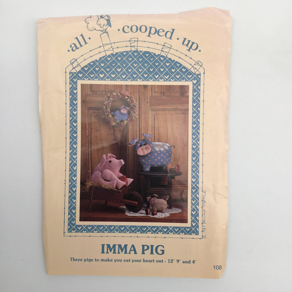 Imma Pig - All Cooped Up #108 - Uncut Doll Pattern