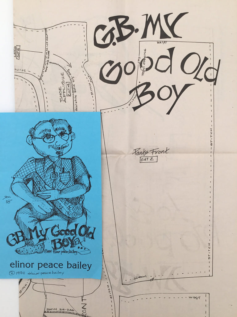 G.B. My Good Old Boy - Elinor Peace Bailey - Vintage Uncut Doll Pattern