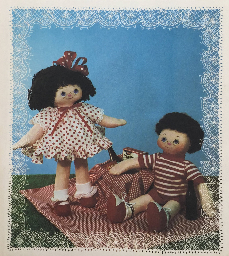 Dottie & Dan - Daisymae Dolls #257 - Vintage Uncut Doll Pattern