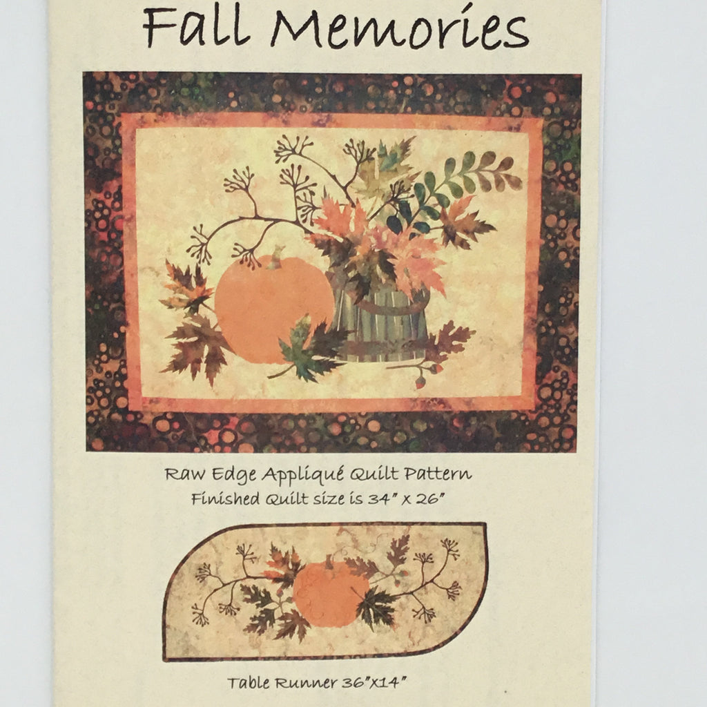 Fall Memories - Laundry Basket Quilts - Uncut Applique Pattern