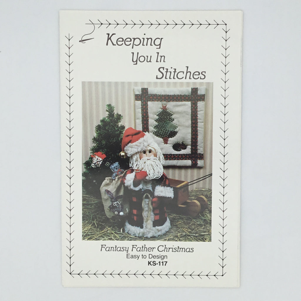 Fantasy Father Christmas - Keeping You in Stitches #117 - Vintage Uncut Doll Pattern