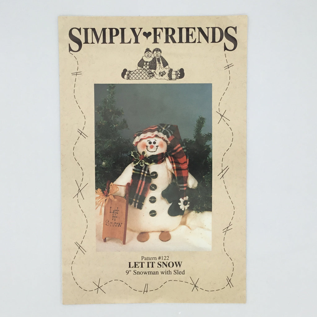 Let it Snow - Simply Friends #122 - Vintage Uncut Craft Pattern