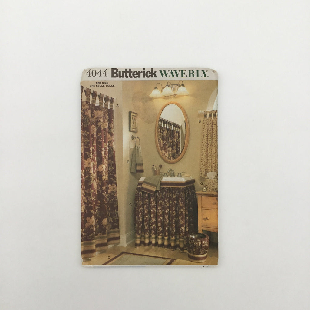 Butterick 4044 (2003) - Waverly Bathroom Accessories - Uncut Sewing Pattern