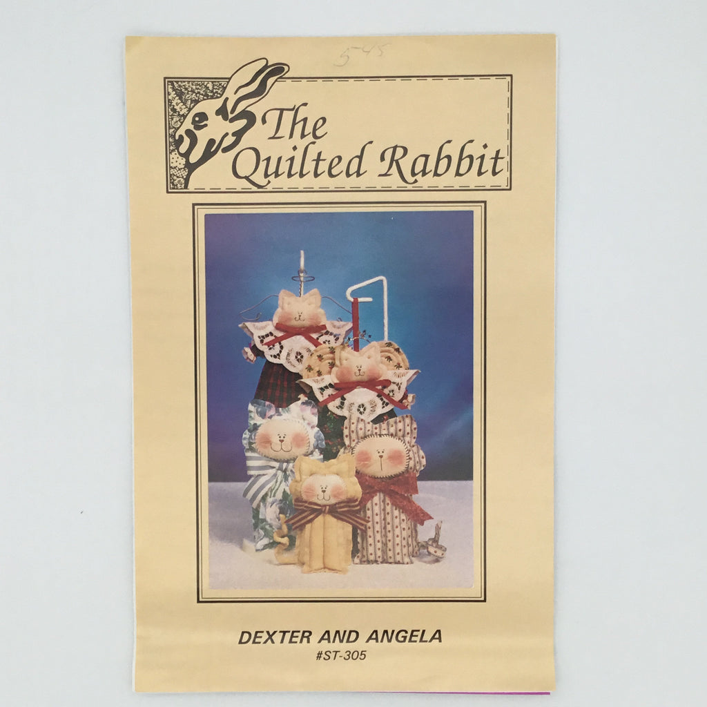 Dexter and Angela - The Quilted Rabbit - Uncut Stuffed Animal Pattern