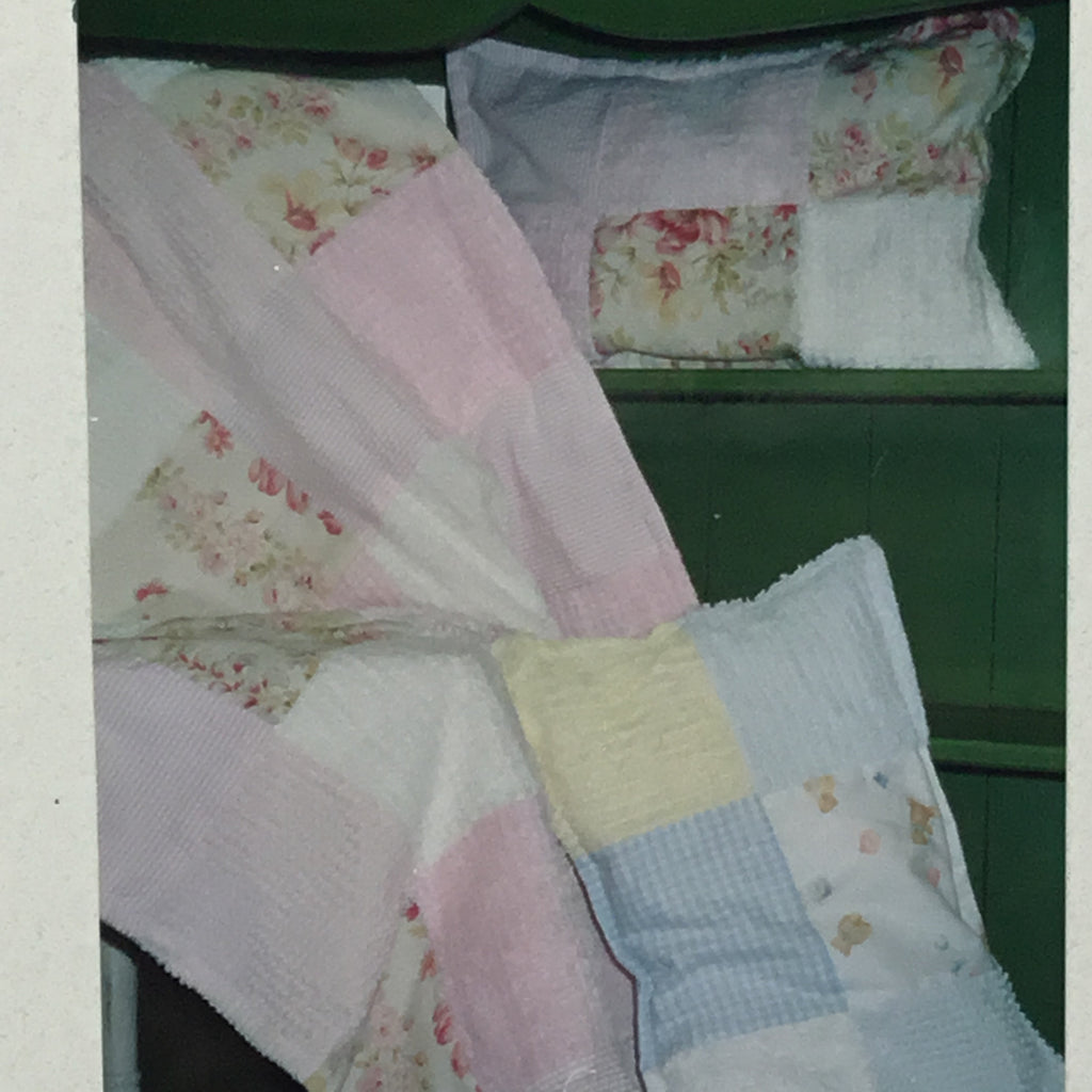 Mason's Garden Chenille Quilt and Pillow - Bonnie Sewell Designs - Uncut Quilt Pattern