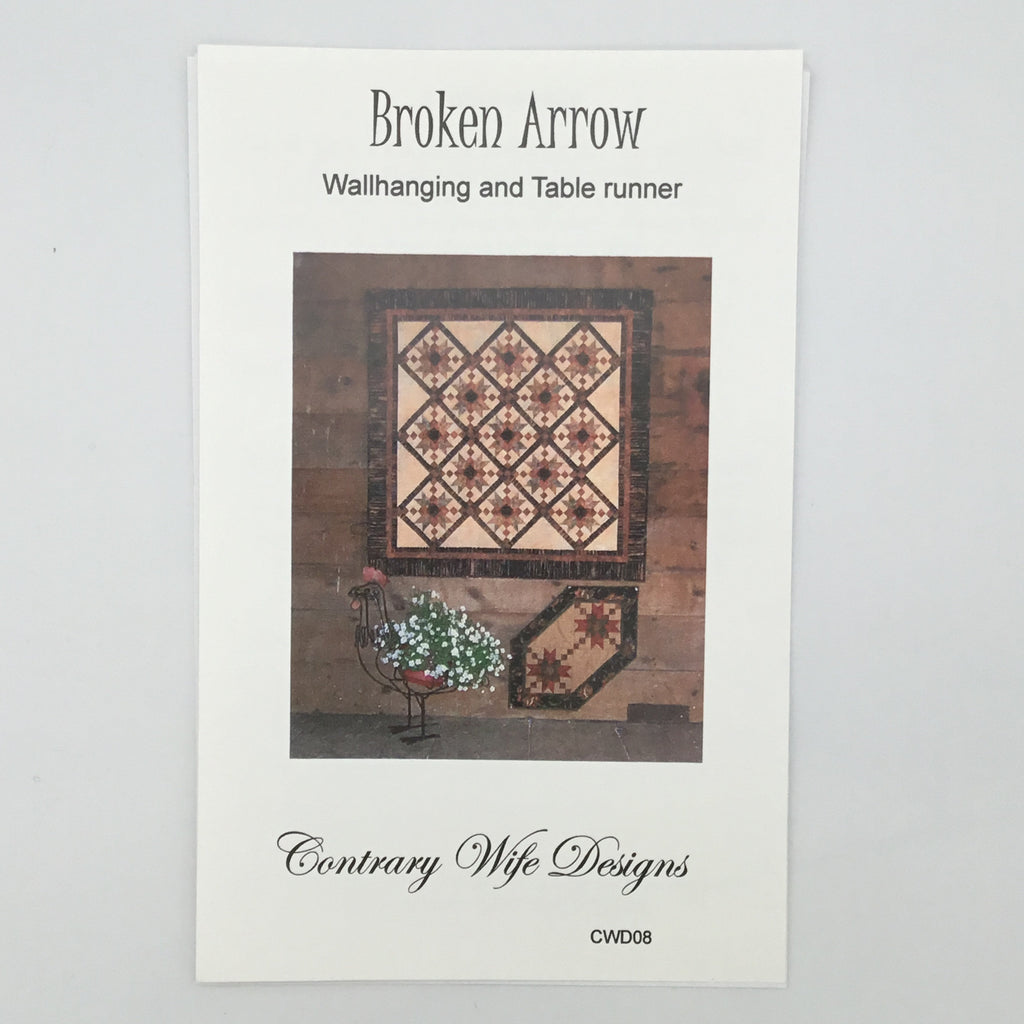 Broken Arrow Wall Hanging and Table Runner - Contrary Wife Designs #8 - Uncut Quilt Pattern