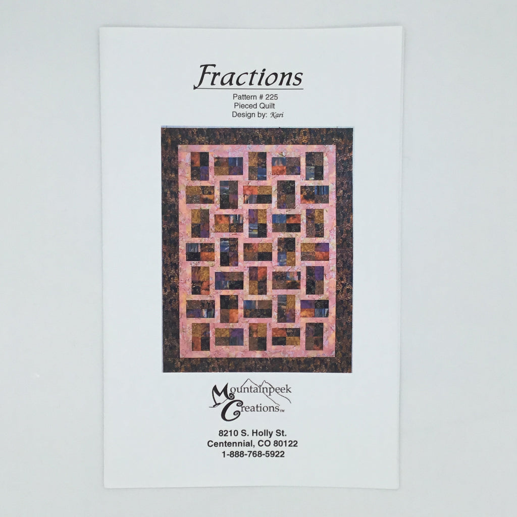 Fractions - Mountainpeek Creations #225 - Uncut Quilt Pattern