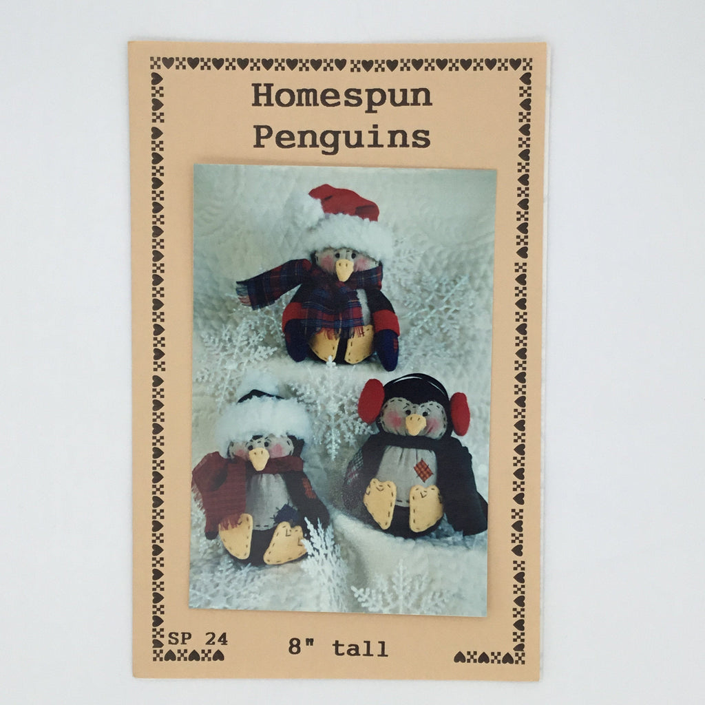 Homespun Penguins - Dianna Marcum Publications - Uncut Craft Pattern