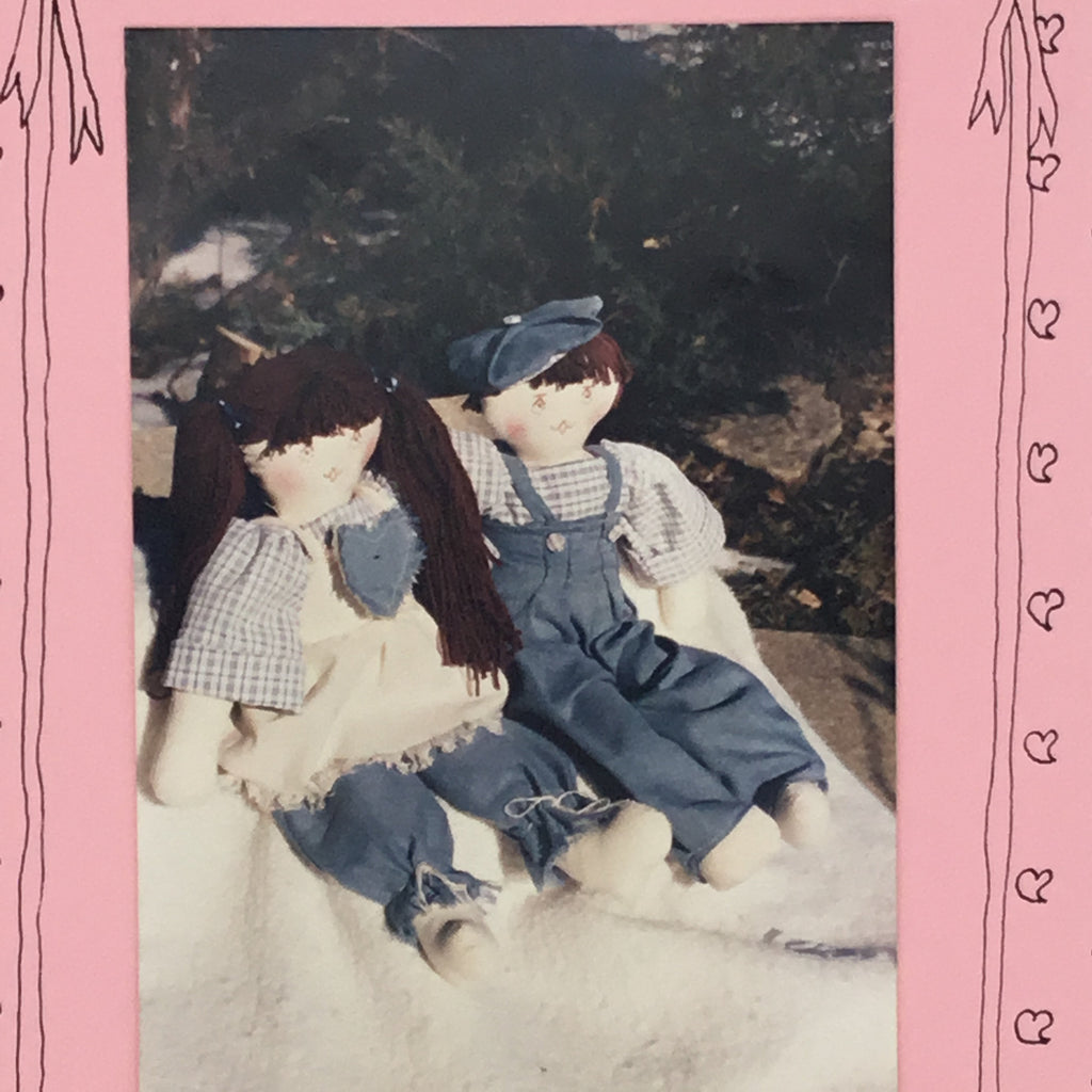Jack and Jennifer 17" Dolls - My Dolls - Vintage Uncut Doll Pattern