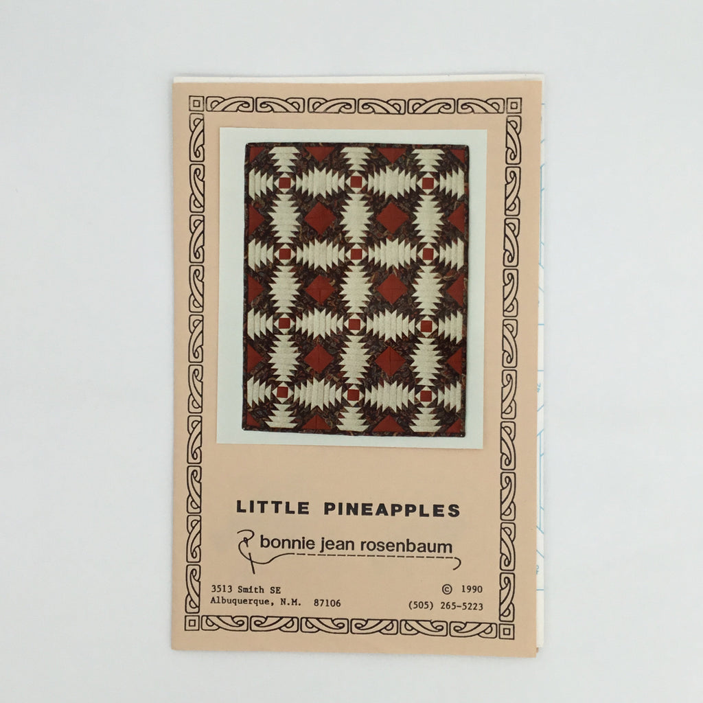 Little Pineapples Mini Quilt - Bonnie Jean Rosenbaum - Vintage Uncut Quilt Pattern