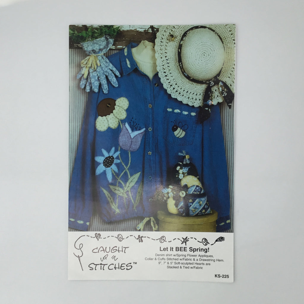Let it Bee Spring! - Caught Up In Stitches #225 - Uncut Applique Pattern