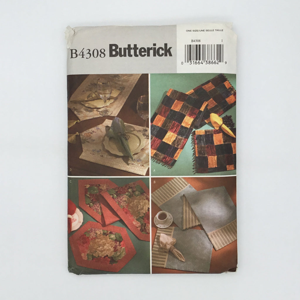 Butterick 4308 (2004) Table Runners, Placemats, and Napkins - Uncut Sewing Pattern