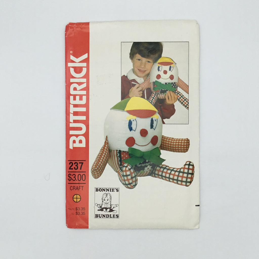 Butterick 237 Hubert Dumphrey - Vintage Uncut Doll Pattern