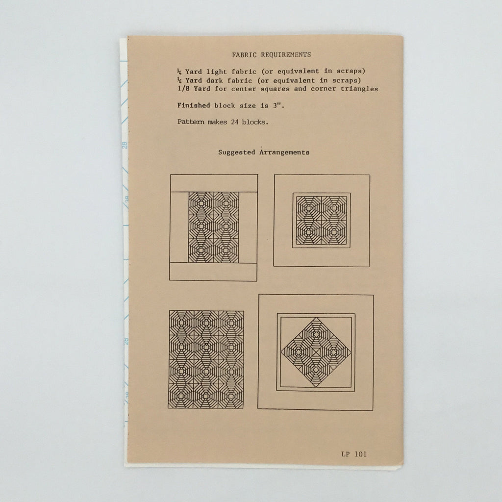 Little Pineapples Mini Quilt - Bonnie Jean Rosenbaum - Vintage Uncut Quilt Pattern