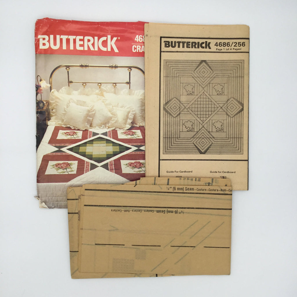 Butterick 4686 Quilt - Vintage Uncut Quilt Pattern