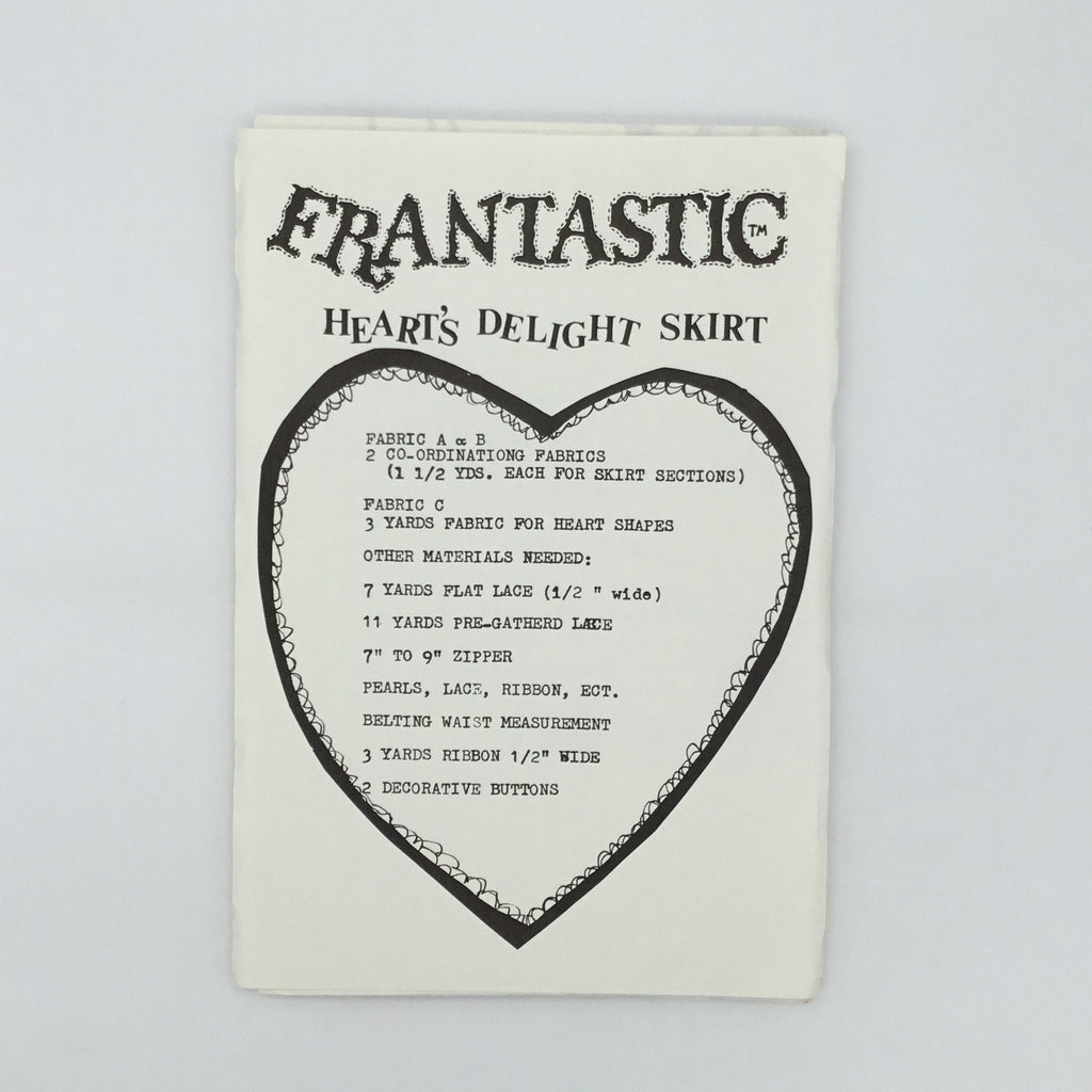 Heart's Delight Skirt - Frantastic - Vintage Uncut Sewing Pattern
