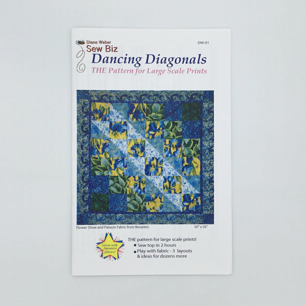 Dancing Diagonals - Sew Biz  - Uncut Quilt Pattern