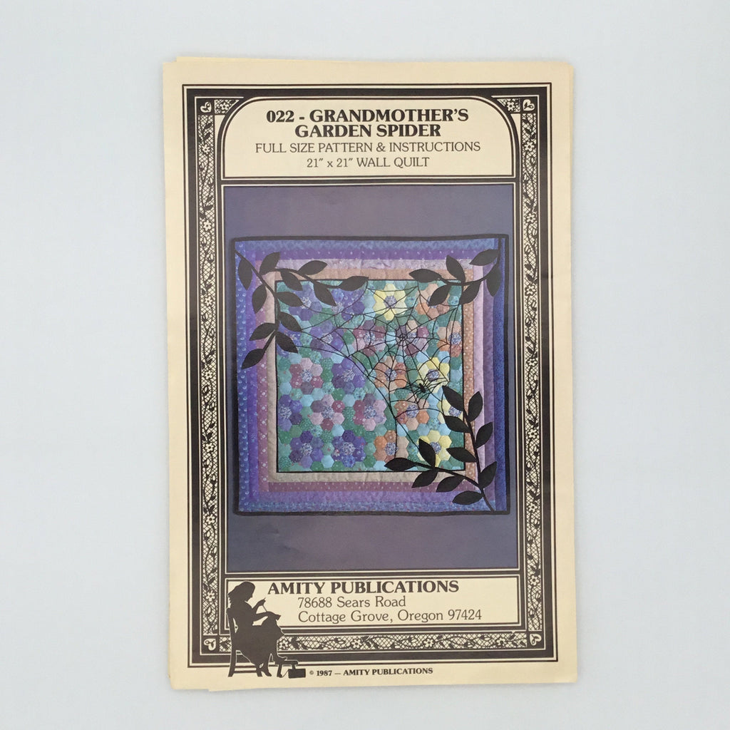 Grandmother's Garden Spider - Amity Publications - Vintage Uncut Quilt Pattern