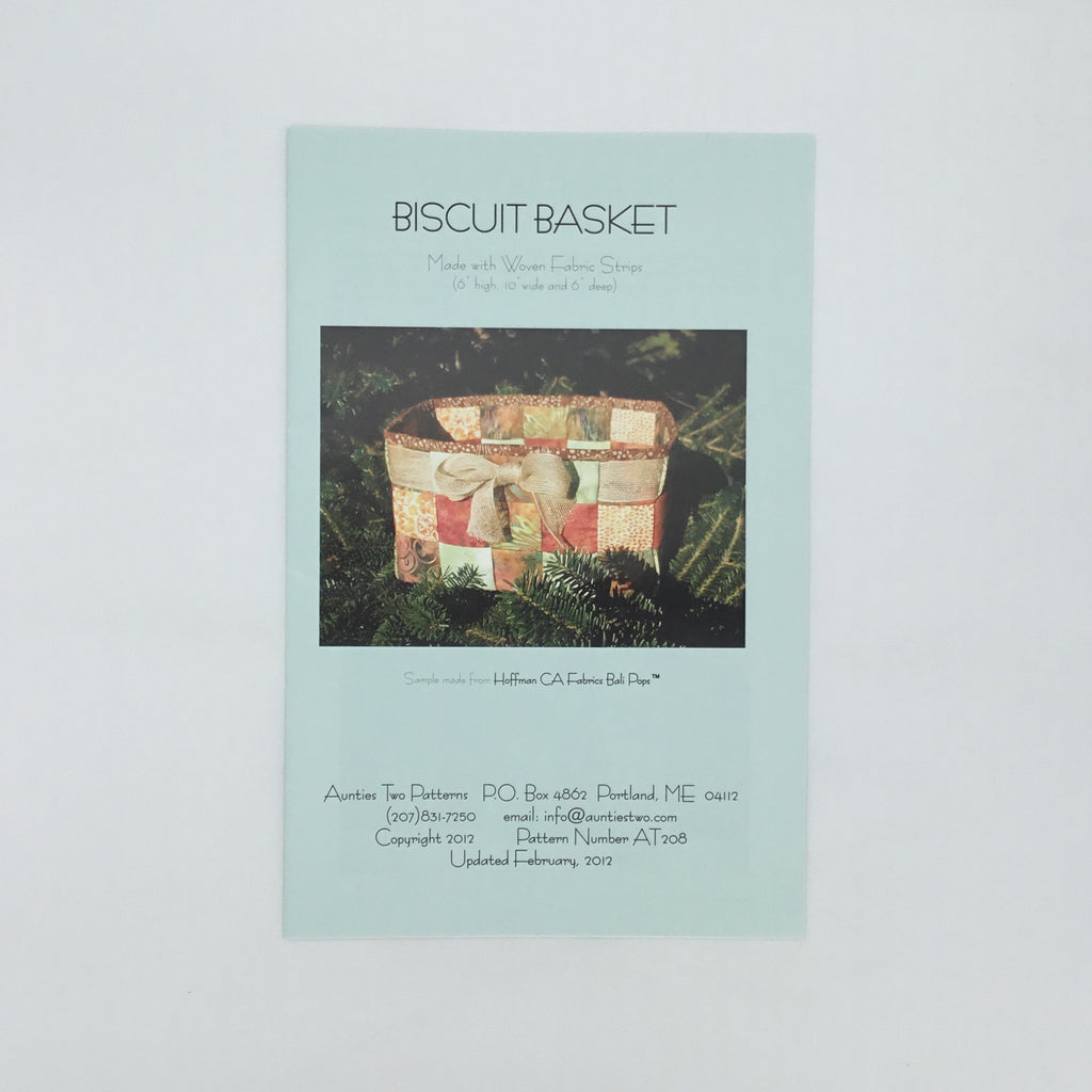 Biscuit Basket - Aunties Two Patterns - Uncut Craft Pattern