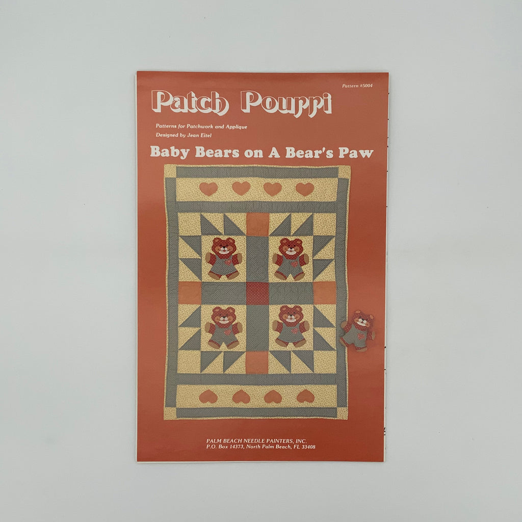 Baby Bears on a Bear's Paw - Patch Pourri - Vintage Uncut Quilt Pattern