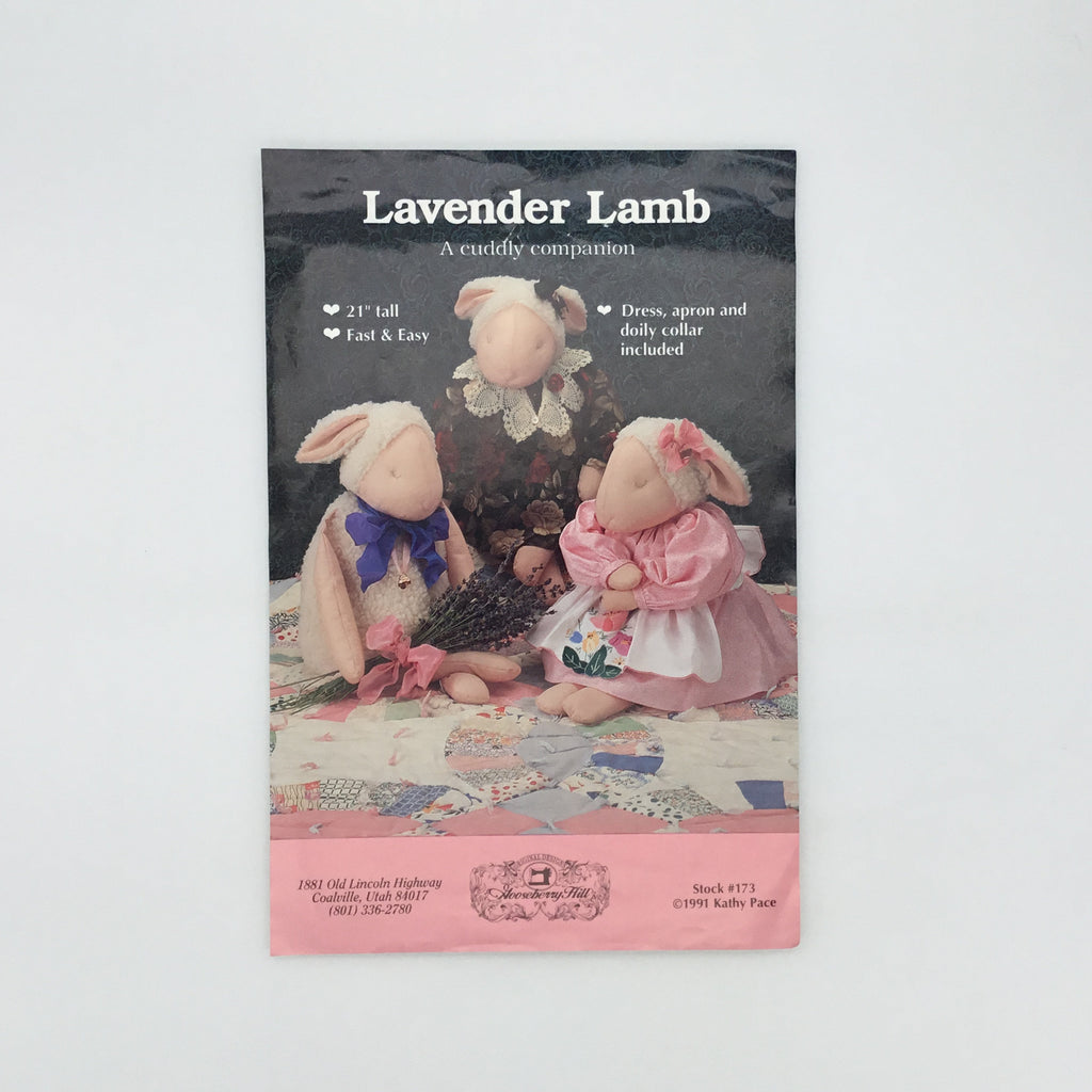 Lavender Lamb - Gooseberry Hill  - Vintage Uncut Stuffed Animal Pattern