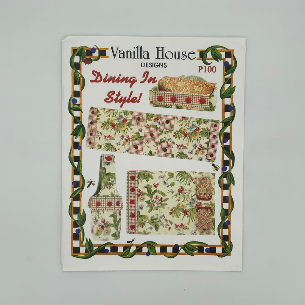 Dining In Style! - Vanilla House Designs #P100 - Uncut Sewing Pattern