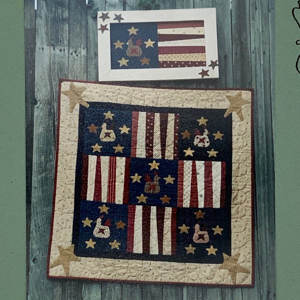 Chicken, Stars, and Stripes, Oh My !!!!! - Bits & Pieces by Joan - Uncut Quilt Pattern