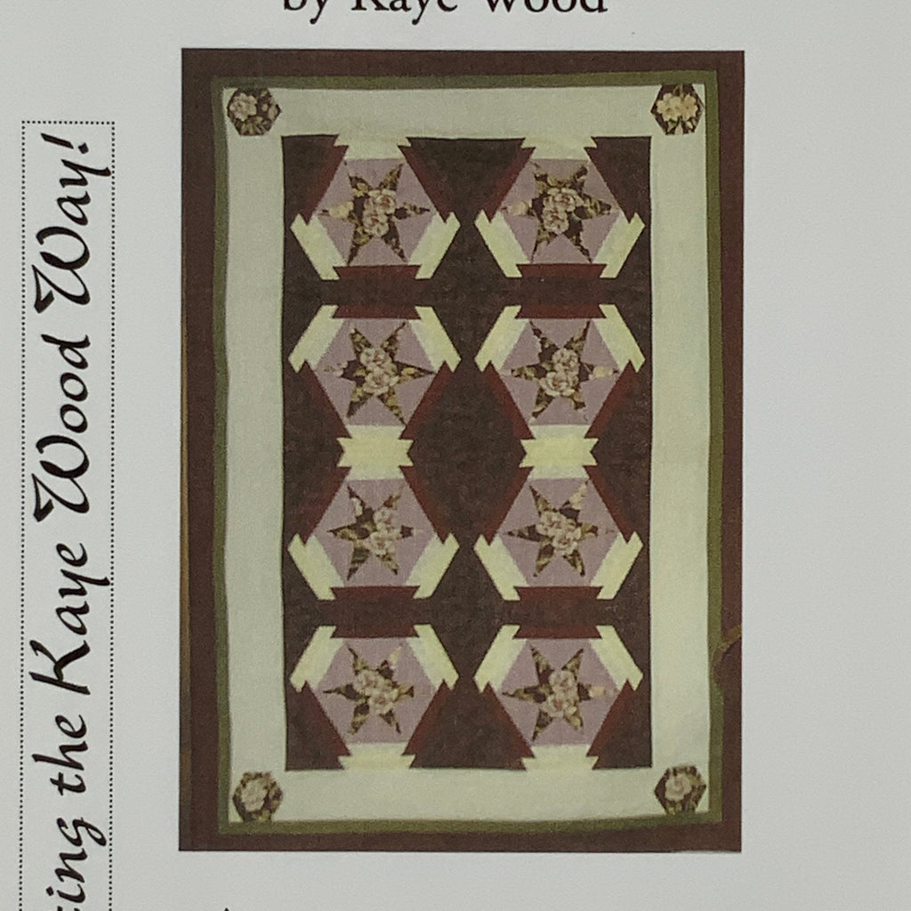 Floral Stars Quilt - Prairie Point Series - Kaye Wood - Uncut Quilt Pattern