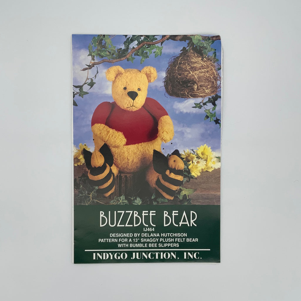 Buzzbee Bear - Indygo Junction - Uncut Stuffed Animal Pattern