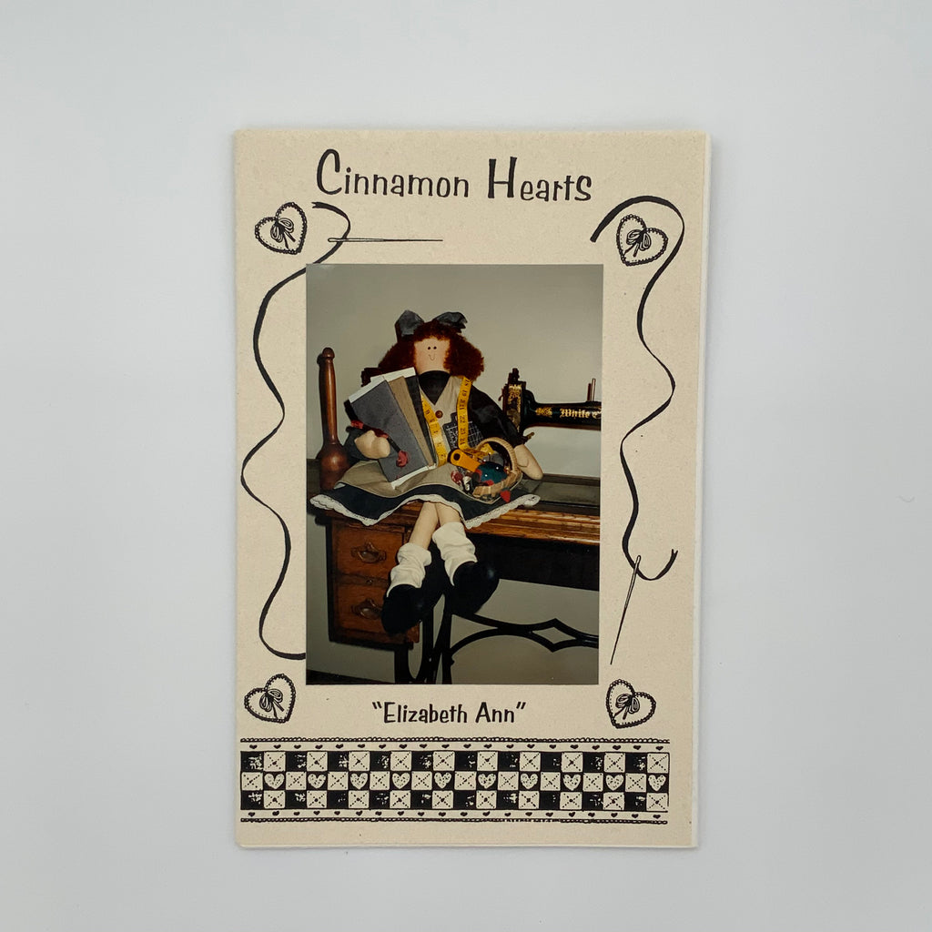 Elizabeth Ann - Cinnamon Hearts - Vintage Uncut Doll Pattern